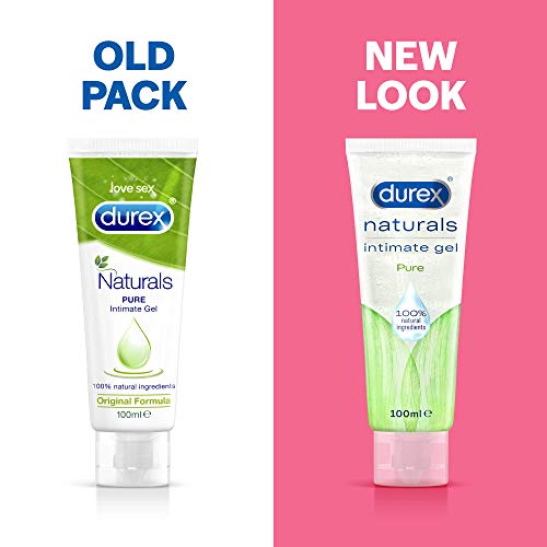 Durex - Lubricante Durex Naturals de base acuosa, 100 ml