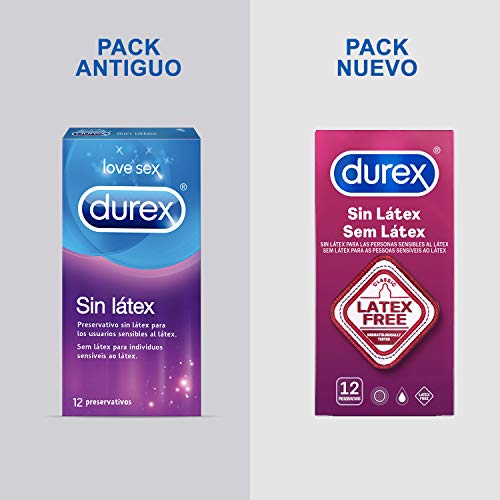 Durex Preservativos Sin Látex, Multicolor, 12 Condones