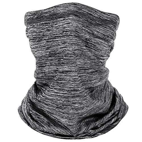 EasyULT Bragas de Cabeza Elasticidad Multifunción, Bragas de Cuello Tubular, para Ciclismo Senderismo Yoga Moto Aire Libre Playa - Cáñamo Gris