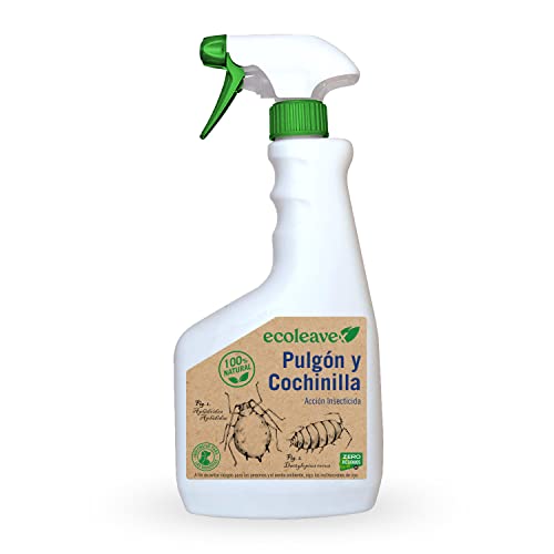 ECOLEAVEX Pulgón y Cochinilla. Acción Insecticida, ECOLOGICO, 100% Natural y Residuo Zero. con Abonos, Micronutrientes y Bioestimulantes. (Spray 750 ml)