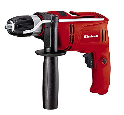 Einhell Taladro percutor atornillador eléctrico (TC-ID 650 E ) 650W, 2 funciones (perforación y taladro de percusión) con gancho para cinturón.