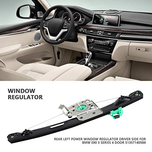 Elevalunas - Delaman Lado Trasero Izquierdo del Elevalunas Eléctrico Lado para E90 3 Series 4 Puerta 51357140589 1PC