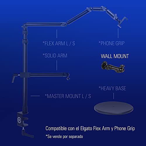 Elgato Wall Mount - brazo articulado para cámaras, luces y demás, accesorio Multi Mount
