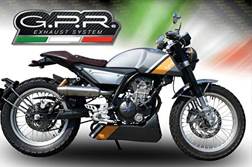 ESCAPE GPR EXHAUST SYSTEMS MD.1.DE F.B. MONDIAL HPS 125 2016/2017 > 03/2018 ESCAPE HOMOLOGADO CON TUBO DE CONEXIÓN DEEPTONE INOX