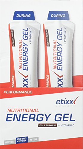Etixx Nutritional Energy Gel, Sabor a Cola - 12 Unidades