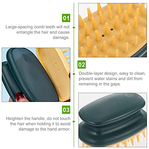 EXCEART Pinceles de Masaje para El Cabello Cuerpo de Ducha Cepillos Exfoliantes Cepillos de Ducha de Espueros Traseros para Hombres Mujeres