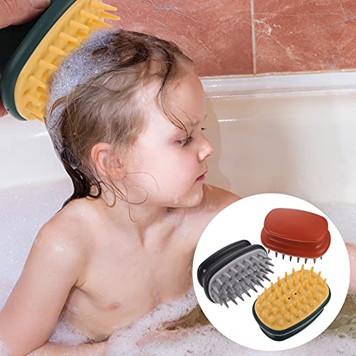 EXCEART Pinceles de Masaje para El Cabello Cuerpo de Ducha Cepillos Exfoliantes Cepillos de Ducha de Espueros Traseros para Hombres Mujeres