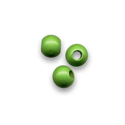 Fais-le toi-même Perle en Madera en Bruto Verde Manzana X50, Madera, 8 mm