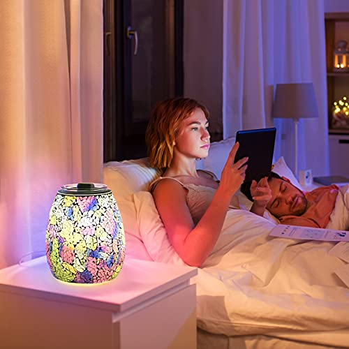 Fasola Quemador de Cera Electrico, Quemadores de Aeites Esenciales, Sensible al Tacto Activado/Desactivado Calentador de Cera Aromatica para Regalos y Decoración del Hogar