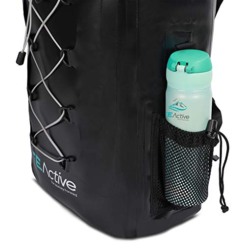FE Active Mochila Impermeable Dry Bag - 30L Eco para Hombres y Mujeres para Pesca, Viajes, Playa, Kits de Supervivencia. Bolsillos para Cámaras de Foto, Accesorios de Pesca I Diseñada en California
