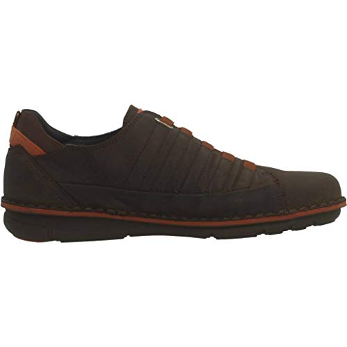 Fluchos | Zapato de Hombre | Alfa F0703 Desert Castaño C1 Zapato | Zapato de Piel de Nobuck | Cierre con Elásticos | Piso de Goma