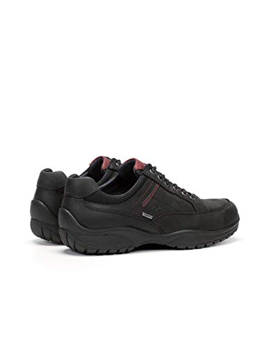 Fluchos | Zapato de Hombre | Wolf F0918 Timpa Negro C2 Deportivo | Zapato de Piel de Nobuck | Cierre con Cordones | Piso PU