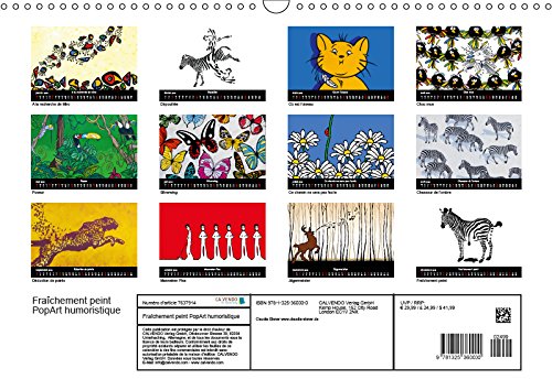 Fraichement peint (calendrier mural 2019 din a3 horizontal) - popart humoristique - claudia elsner ( (Calvendo Art): PopArt humoristique - Claudia Elsner (Calendrier mensuel, 14 Pages )