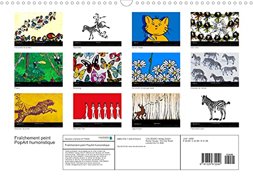 Fraîchement peint (Calendrier mural 2022 DIN A3 horizontal): PopArt humoristique - Claudia Elsner (Calendrier mensuel, 14 Pages )