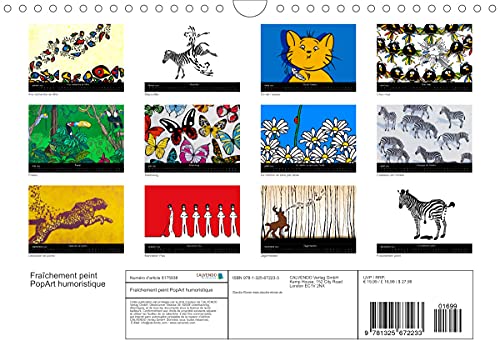 Fraîchement peint (Calendrier mural 2022 DIN A4 horizontal): PopArt humoristique - Claudia Elsner (Calendrier mensuel, 14 Pages )