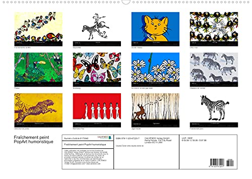 Fraîchement peint (Premium, hochwertiger DIN A2 Wandkalender 2022, Kunstdruck in Hochglanz): PopArt humoristique - Claudia Elsner (Calendrier mensuel, 14 Pages )