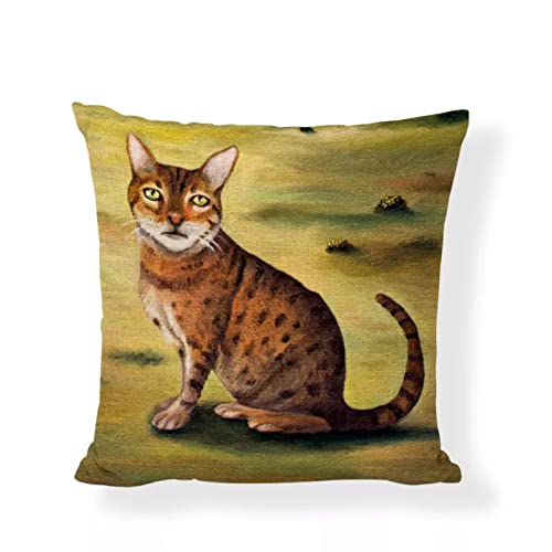 Funda Cojine sofá Decorar Funda Almohada coche arte moderno gato dálmata almohadilla caballo mono loro botella vidrio pez dorado elefante dormitorio sofá funda almohada Coche Decor hogar regalo