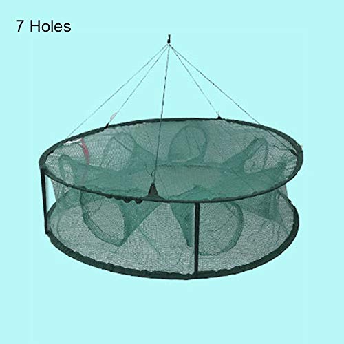 Gelentea Red de pesca automática para la trampa, red retráctil automática de camarones de pesca con forma redonda de apertura para cangrejos de cangrejos de cangrejo de lango