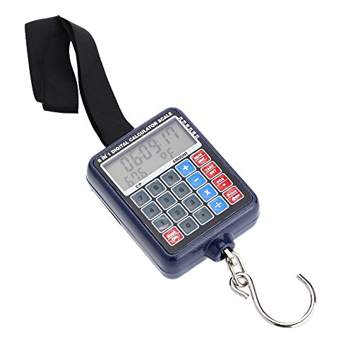 Generic 50 kg/10g Mini Multi funcional Digital colgar equipaje peso calculadora de escala báscula electrónica