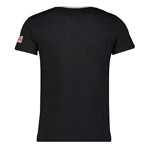 Geographical Norway, T Shirt - Manga Corta para Hombre (Negro, XL)