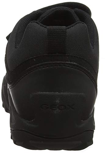 Geox J New Savage Boy B A, Zapatos de Uniforme Escolar Niños, Negro, 36 EU