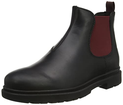 Geox Man U ANDALO A ANKLE BOOTS BLACK/WINE_41 EU