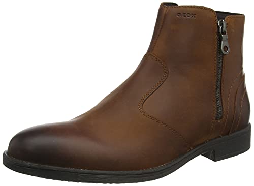 Geox Man U JAYLON D ANKLE BOOTS COGNAC_44 EU