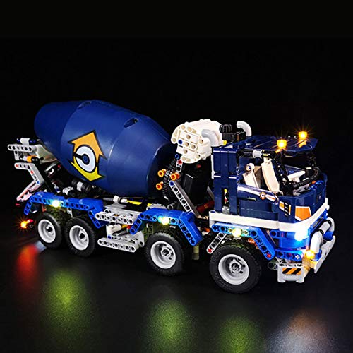 Gettesy Juego de iluminación LED para camión Lego 42112 Technic Hormigonera, iluminación LED, compatible con Lego 42112 (no incluye el modelo)