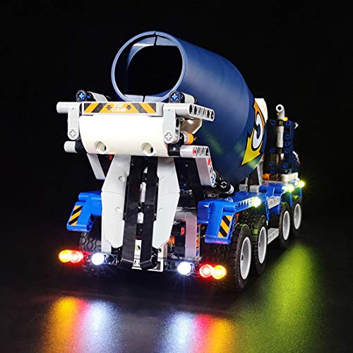 Gettesy Juego de iluminación LED para camión Lego 42112 Technic Hormigonera, iluminación LED, compatible con Lego 42112 (no incluye el modelo)