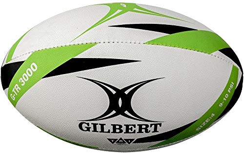 Gilbert G-TR3000 Pelota de Rugby, Unisex Adulto, Verde, 4