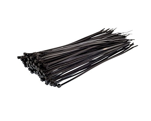Gocableties Bridas de Plastico, Negro, 300 mm x 4,8 mm, Bridas Cables de Pimera Calidad, 100 Piezas