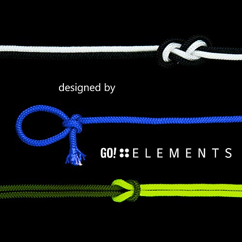GO!elements 100m Cuerda Paracord de Nylon Resistente al desgarro - 3mm Paracord 425 Tipo II líneas como Cuerda para Exteriores, Cuerda para Todo Uso - línea de Nylon MAX. 192kg, Color:Azul