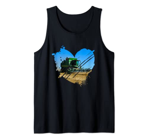 Granjero Agricultor Agricultura Campesina Cosechadora Camiseta sin Mangas