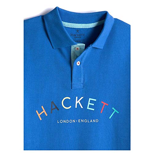 Hackett MR Classic Y Camisa Polo, 545BRIGHT Blue, Y13 para Niños