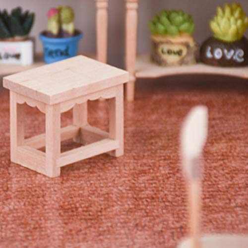 HEALLILY Mini Silla en Miniatura Casa de Muñecas Juegos de Muebles para Casa de Muñecas Decoración de Pastel Decoración de Bricolaje 4 Piezas 1/12