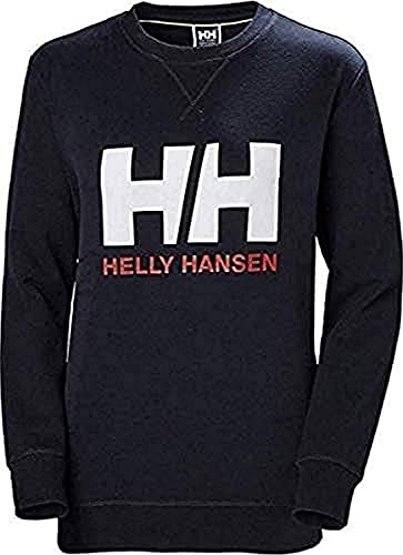 Helly Hansen HH Logo Crew Sudadera Deportiva, Mujer, Azul (Navy), XL