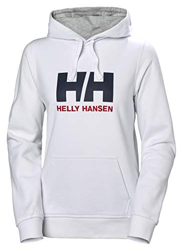 Helly Hansen W Hh Logo Hoodie, Sudadera con capucha para Mujer, Blanco (Blanco 001), X-Large