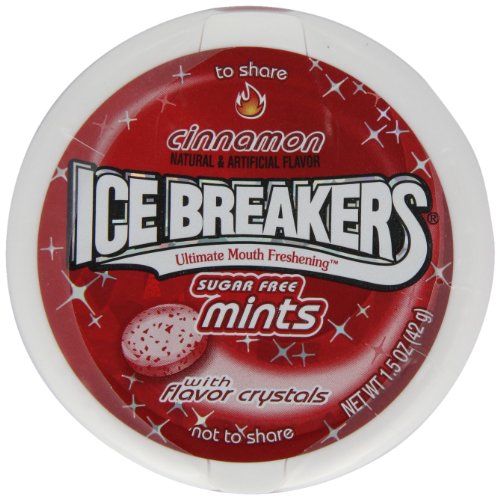 Hersheys Icebreakers Mints de canela sin azúcar, 42 g (paquete de 4)