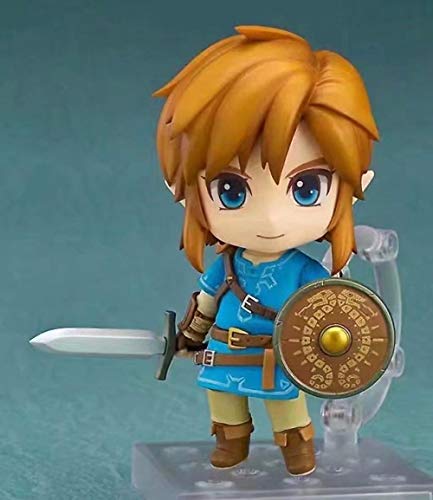 HQYCJYOE Personajes de Anime Modelo Zelda Caballo Breath of The Wild Link Figuras de acción Juguetes colección de estatuillas muñeca 10cm