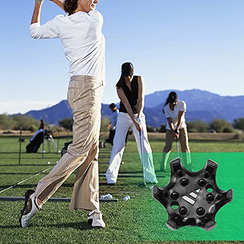 Hrroes 10 Piezas Tacos para Zapatos de Golf Anti Deslizamiento Clavo para Zapato de Golf de Fácil Recambio para Zapatos de Golf (negro)