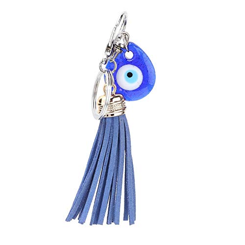 Hztyyier Turco Azul Mal de Ojo Llavero Suerte Llavero decoración para el hogar amuletos llaveros únicos Colgante bendiciendo Regalo