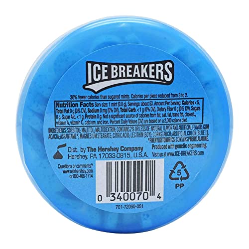 ICE BREAKERS Mints (Coolmint, Sugar Free, 1.5-Ounce Containers, Pack of 8)