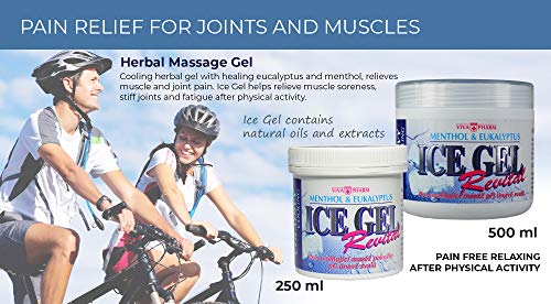 ICE GEL 500ml Gel Refrescante para Músculos y Articulaciones. Alivia el dolor! Disuelve la Rigidez Antes y Después de la Actividad Física