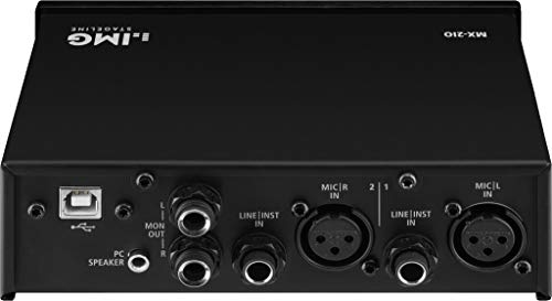 IMG Stageline MX-2IO - Interfaz de grabación USB (2 canales), color negro