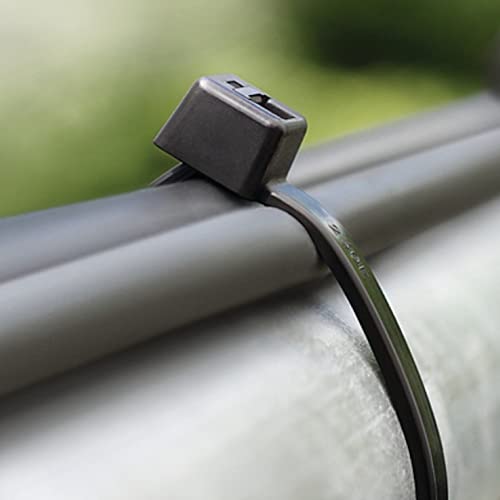 intervisio Bridas de Plastico Grandes Largas para Cables 750mm x 7,6mm, Negro, 100 Piezas