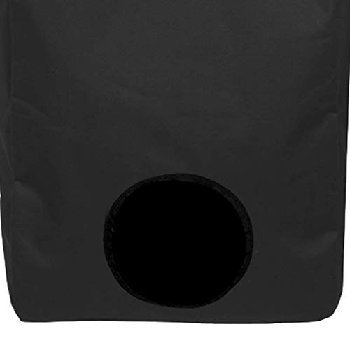 Inzopo - Bolsas de heno de alimentación lenta para caballos cabras, heno Oxford equino y bolsa de grano con agujero delantero, 2 colores a elegir, color negro