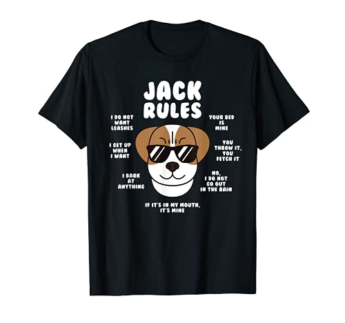 Jack Russell Terrier Reglas Perro Camiseta