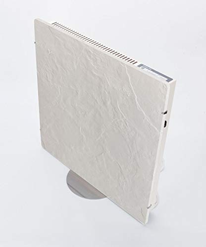 Jata Dual-Kherr extrafino Acumulador de silicio, 1000 W, Acabado Exterior Pizarra, Textura de Piedra Natural Blanca