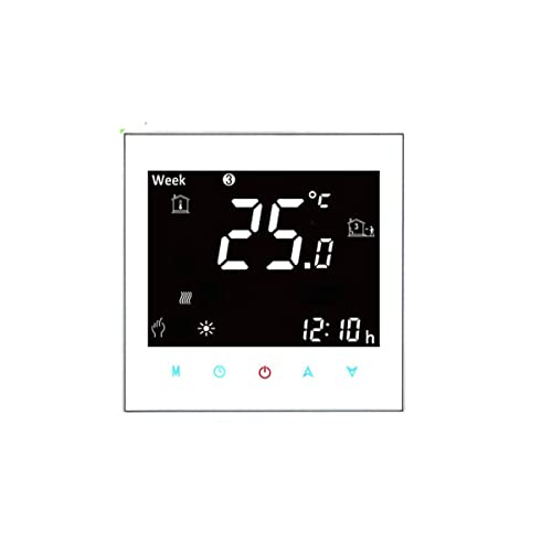 JINPENGRAN Termostato de la habitación, Panel de Control de Temperatura Inteligente de Tuya para calefacción eléctrica WiFi Thermostat,C