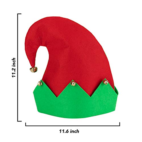 JOYIN 3 Pcs de Sombreros de Fieltro Navideño de Colores para Fiestas Navideñas, Única Talla única para la Mayoría, Niños, Adolescentes y Adultos